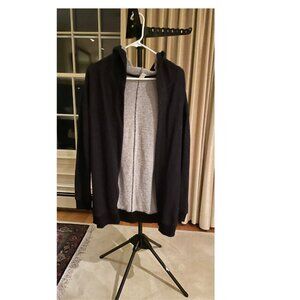 Old Navy Kids Black Glitter Open-Front Cardigan Hoodie | XXL (16)